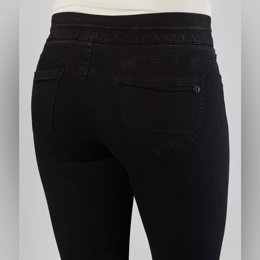Democracy Ab Solution High Rise Ankle Skinny Pull On Black 10 - Picture 3 of 11